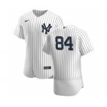 Men's Nike New York Yankees #84 Albert Abreu White Navy Home 2020 Authentic Player Baseball Jersey