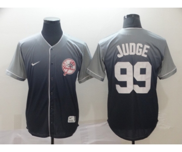 Men's Nike New York Yankees #99 Aaron Judge Grey Drift Fashion MLB Jersey