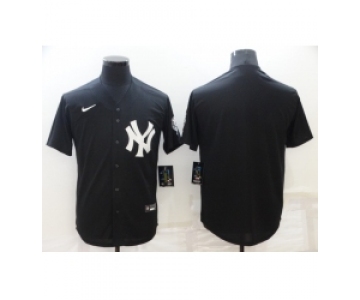 Men's Nike New York Yankees Blank Black Alternate Stitched Baseball Jersey