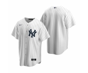 Men's Nike New York Yankees Blank White Home Stitched Baseball Jersey