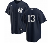 New York Yankees #13 Joey Gallo Men's Nike Black Alternate MLB Jersey - No Name