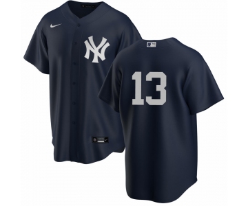 New York Yankees #13 Joey Gallo Men's Nike Black Alternate MLB Jersey - No Name