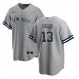 New York Yankees #13 Joey Gallo Men's Nike Gray Road MLB Jersey