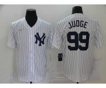 New York Yankees  #99 Aaron Judge Nike Home Cooperstown Collection Player MLB Jersey White