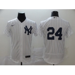 Nike Men's Majestic New York Yankees #24 Gary Sanchez White Home Flexbase Authentic Collection MLB Jersey