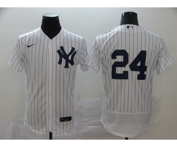 Nike Men's Majestic New York Yankees #24 Gary Sanchez White Home Flexbase Authentic Collection MLB Jersey