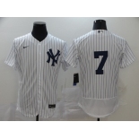 Nike Men's Majestic New York Yankees #7 Mickey Mantle White Home Flexbase Authentic Collection MLB Jersey