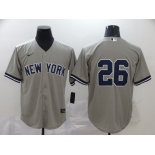 Nike Men's New York Yankees #26 DJ LeMahieu Authentic Grey Cool Base Baseball Jersey