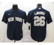 Nike Men's New York Yankees #26 DJ LeMahieu Authentic Navy Blue  Cool Base Baseball Jersey