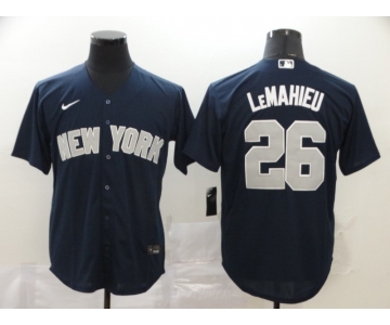 Nike Men's New York Yankees #26 DJ LeMahieu Authentic Navy Blue  Cool Base Baseball Jersey