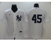 Nike Men's New York Yankees  #45 Luke Voit Replica White  Baseball Player Jersey