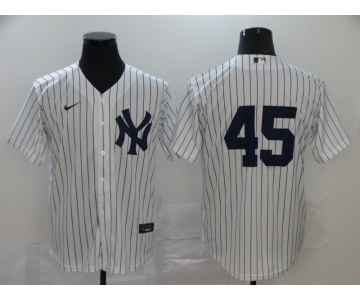 Nike Men's New York Yankees  #45 Luke Voit Replica White  Baseball Player Jersey