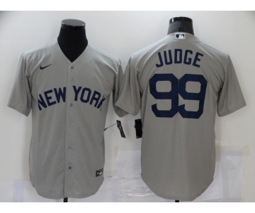 Nike Men's New York Yankees #99 Aaron Judge Gray Stitched MLB Cool Base Jersey