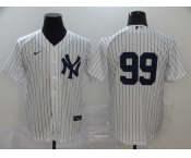 Nike Men's New York Yankees #99 Aaron Judge Replica White Home Baseball Jersey