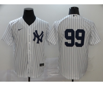 Nike Men's New York Yankees #99 Aaron Judge Replica White Home Baseball Jersey