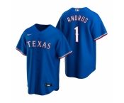 Men's Nike Texas Rangers #1 Elvis Andrus Royal Alternate Stitched Baseball Jersey