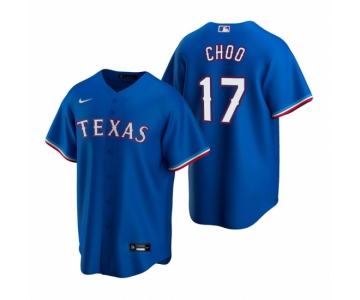 Men's Nike Texas Rangers #17 Shin-Soo Choo Royal Alternate Stitched Baseball Jersey