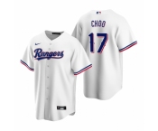 Men's Nike Texas Rangers #17 Shin-Soo Choo White Home Stitched Baseball Jersey