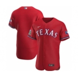 Men's Nike Texas Rangers 2020 Scarlet Alternate Authentic Team Baseball Jersey