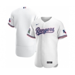 Men's Nike Texas Rangers 2020 White Home Authentic Team Baseball Jersey