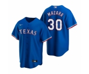 Men's Nike Texas Rangers #30 Nomar Mazara Royal Alternate Stitched Baseball Jersey