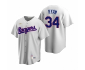 Men's Nike Texas Rangers #34 Nolan Ryan White Cooperstown Collection Home Stitched Baseball Jersey