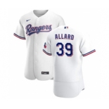 Men's Nike Texas Rangers #39 Kolby Allard White Home 2020 Authentic Player Baseball Jersey