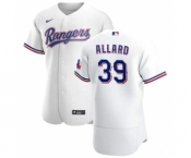 Men's Nike Texas Rangers #39 Kolby Allard White Home 2020 Authentic Player Baseball Jersey