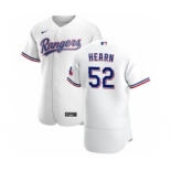 Men's Nike Texas Rangers #52 Taylor Hearn White Home 2020 Authentic Player Baseball Jersey