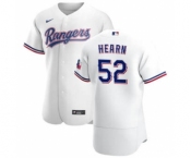 Men's Nike Texas Rangers #52 Taylor Hearn White Home 2020 Authentic Player Baseball Jersey