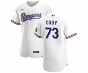 Men's Nike Texas Rangers #73 Kyle Cody White Home 2020 Authentic Player Baseball Jersey