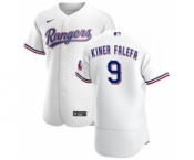 Men's Nike Texas Rangers #9 Isiah Kiner-Falefa White Home 2020 Authentic Player Baseball Jersey