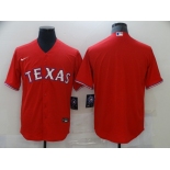 Men's Nike Texas Rangers Blank  Red Alternate Cool Base Baseball Player Jersey