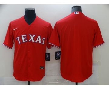 Men's Nike Texas Rangers Blank  Red Alternate Cool Base Baseball Player Jersey