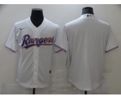 Men's Nike Texas Rangers Blank White Alternate Cool Base Baseball Player Jersey