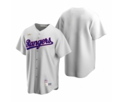 Men's Nike Texas Rangers Blank White Cooperstown Collection Home Stitched Baseball Jersey