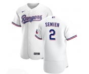 Men's Texas Rangers #2 Marcus Semien White Stitched MLB Flex Base Nike Jersey