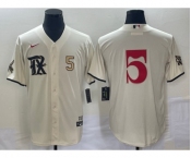 Men's Texas Rangers #5 Corey Seager Number Cream 2023 City Connect Stitched Baseball Jersey