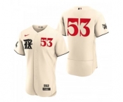 Men's Texas Rangers #53 Adolis García Cream 2023 City Connect Flex Base Stitched Baseball Jersey