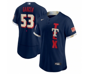 Men's Texas Rangers #53 Adolis García Nike Navy 2021 MLB All-Star Authentic Player Jersey