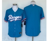 Men's Texas Rangers Blank Blue Cool Base Stitched Baseball Jersey