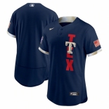 Men's Texas Rangers Blank Nike Navy 2021 MLB All-Star Authentic Jersey