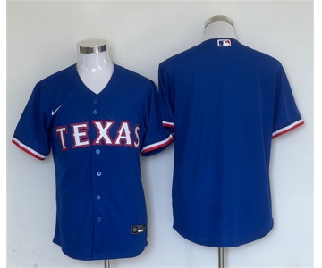 Men's Texas Rangers Blank Royal Cool Base Stitched Baseball Jersey