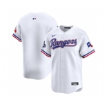 Men's Texas Rangers Blank White 2023 World Series Champions Stitched Baseball Jersey