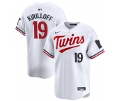 Men's Minnesota Twins #19 Alex Kirilloff White 2024 Home Limited Stitched Baseball Jersey