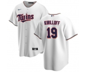 Men's Minnesota Twins #19 Alex Kirilloff White Cool Base Stitched Baseball Jersey