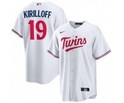 Men's Minnesota Twins #19 Alex Kirilloff White Cool Base Stitched Baseball Jerseys