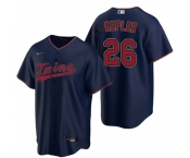 Men's Minnesota Twins #26 Max Kepler Navy Cool Base Stitched Jersey