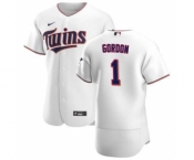 Men's Nike Minnesota Twins #1 Nick Gordon White Home 2020 Authentic Player Baseball Jersey