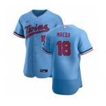 Men's Nike Minnesota Twins #18 Kenta Maeda Light Blue Alternate 2020 Authentic Team Baseball Jersey